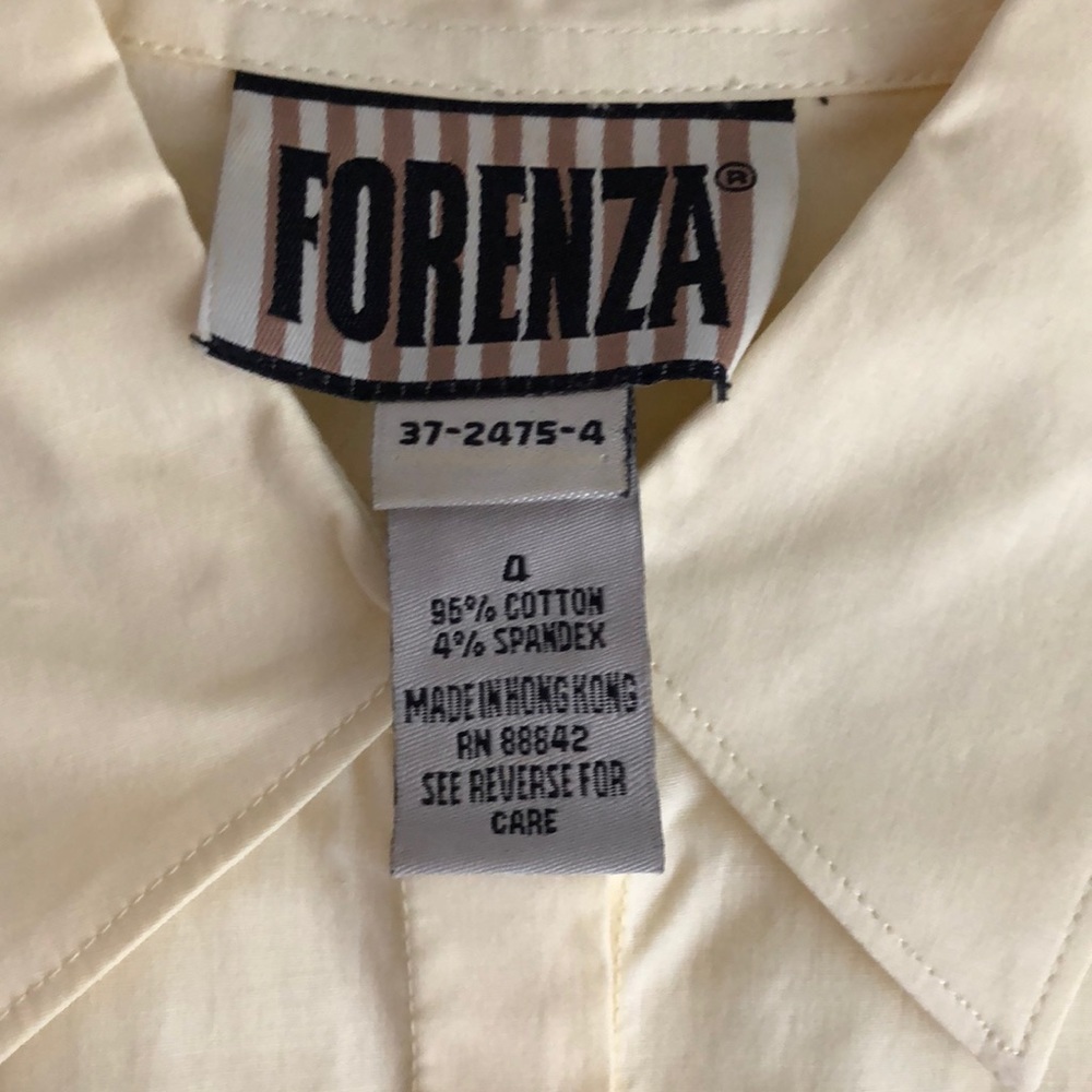 Firenza Yellow Dress Shirt - Picture 2 of 4